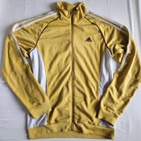 Felpa giacca con cerniera gialla Adidas