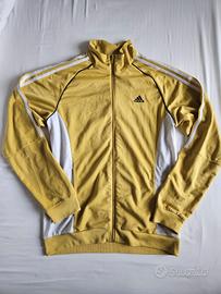 Felpa giacca con cerniera gialla Adidas