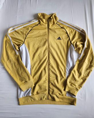 Felpa giacca con cerniera gialla Adidas