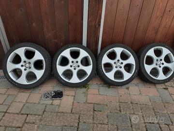 cerchi in lega 17" polo 6r gti + gomme invernali