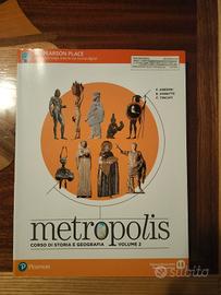 libro di testo Metropolis 2 (My pearson place)