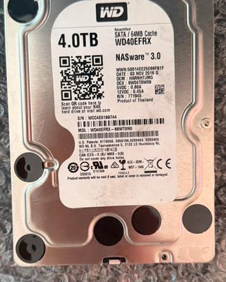 Hd WD 4 TB Nas