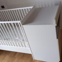 Letto combinato trasformabile da 120x60 a 90x190