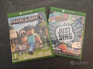 Xbox One: Minecraft e Just Sing - Pari al nuovo


