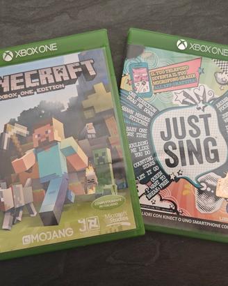 Xbox One: Minecraft e Just Sing - Pari al nuovo

