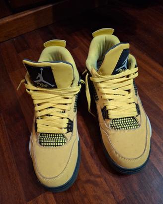 scarpe tipo Jordan 4 taglia 43 gialle