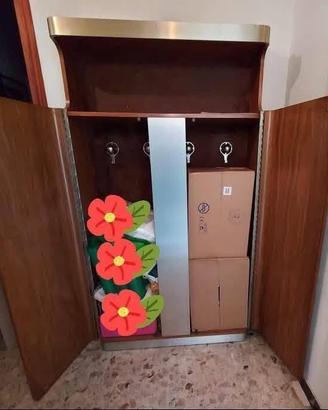 Mobili da ingresso in legno, anni’60,