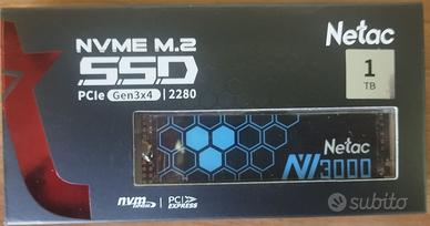 SSD Netac Nvme 1TB - Pcie3.0