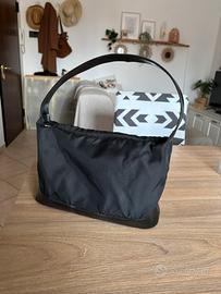 Borsa hobo Furla pelle nylon nera originale