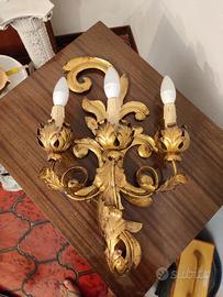 Lampadario aplique fatto a mano