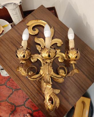 Lampadario aplique fatto a mano