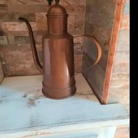 oliera antica in rame rossa 