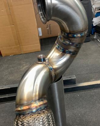 DOWNPIPE FULL 90MM 7R 7.5R S3 NUOVO SKAT STAGE 3