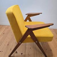 Poltrona design con struttura in faggio