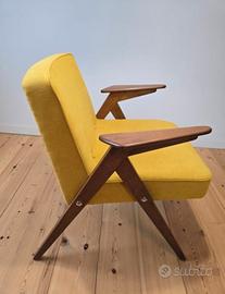 Poltrona design con struttura in faggio