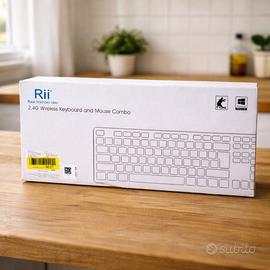 Tastiera e Mouse Wireless Rii RK200 PC