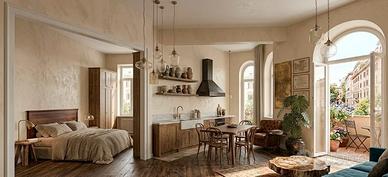 Bilocale con BALCONE - BORGHESIANA