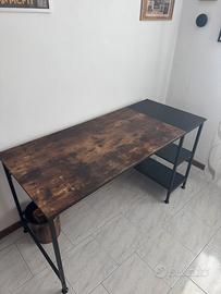 Scrivania in stile industriale 140x60