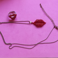 Parure Labbra Strass