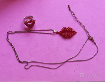 Parure Labbra Strass