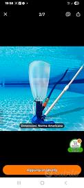 Scopa Aspira pulizia piscina con tubo incluso effe