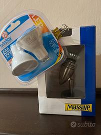 Lampadario a faretto singolo con 3 lampadine