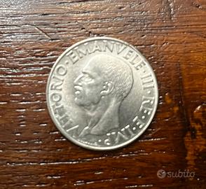 1 lira Vittorio Emanuele III Re e Imp