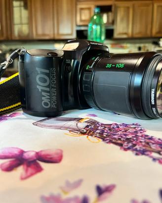 OLIMPUS 0M101 POWER FOCUS + TAMROM 35 105 reflex