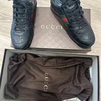 Scarpe Gucci originali pelle nero uomo 42, 7 1/5