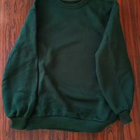 Felpa verde girocollo