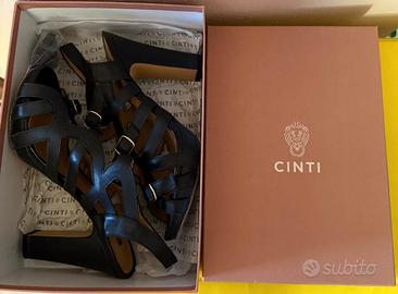 Scarpe col tacco vera pelle Cinti tg. 40
