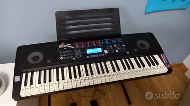 pianola elettrica RockJam completa di piedistallo 