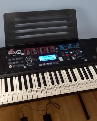 pianola elettrica RockJam completa di piedistallo 