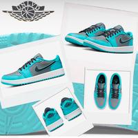 Jordan 1 low cool grey gamma blue size 43