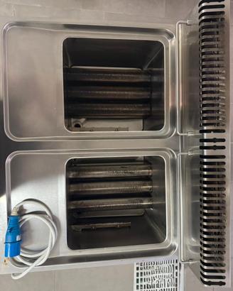 Friggitrice Professionale a gas doppio vasc 17+17L