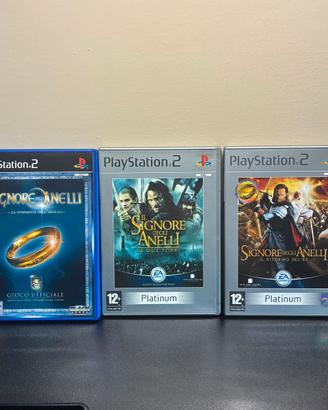 3 Giochi Il Signore degli Anelli PS2 PAL ITA