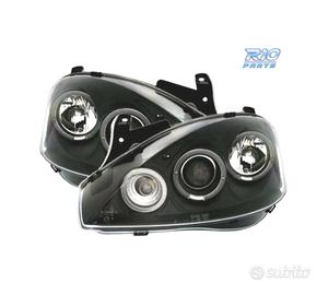FARI OPEL CORSA C 00-06 ANGEL EYES FONDO NERO H1 H
