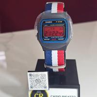 Casio F-91W Custom – Display Rosso e Cinturino Blu