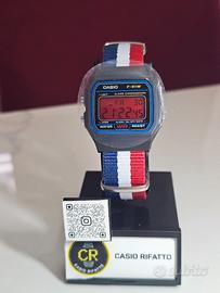 Casio F-91W Custom – Display Rosso e Cinturino Blu