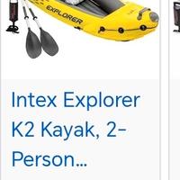 canoa Intex più pompa di gonfiaggio elettetrica