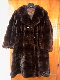 Pelliccia in visone scura vintage buone condizioni