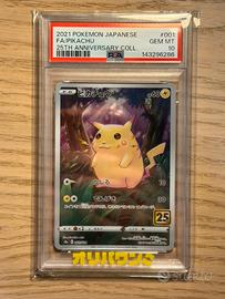 Pikachu 001 25th Anniversary Psa 10