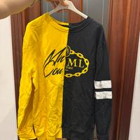 Maglioncino Minimal bicolore giallo/nero