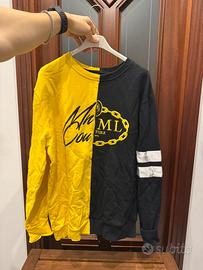 Maglioncino Minimal bicolore giallo/nero