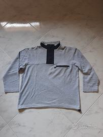 Felpa grigia da uomo 