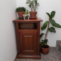 mobiletto il legno massiccio noce