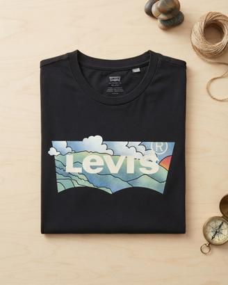T-shirt Levi's nera con grafica originale taglia S