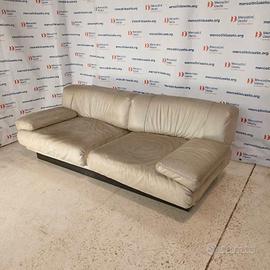 Divano 2 posti in ecopelle Vintage