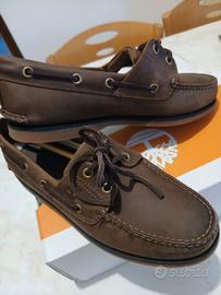 Timberland Classic boat medium Brown full grain