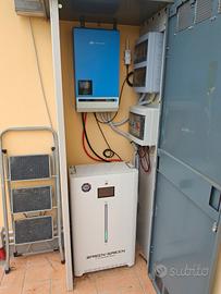 fotovoltaico: inverter 6kw, batteria 16k, quadroAC
